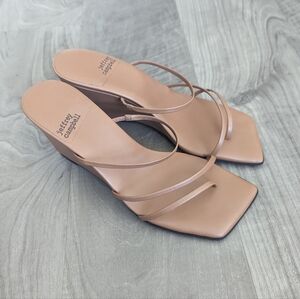 Jeffrey Campbell Palate Strappy Wedge Tan (Like New)